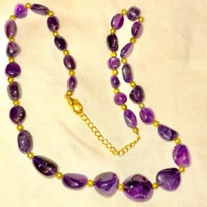 NWT Stauer amethyst necklace-originally over $290